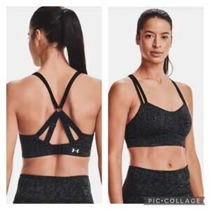 Under Armour HeatGear high impact sports bra, super supportive in black size xl